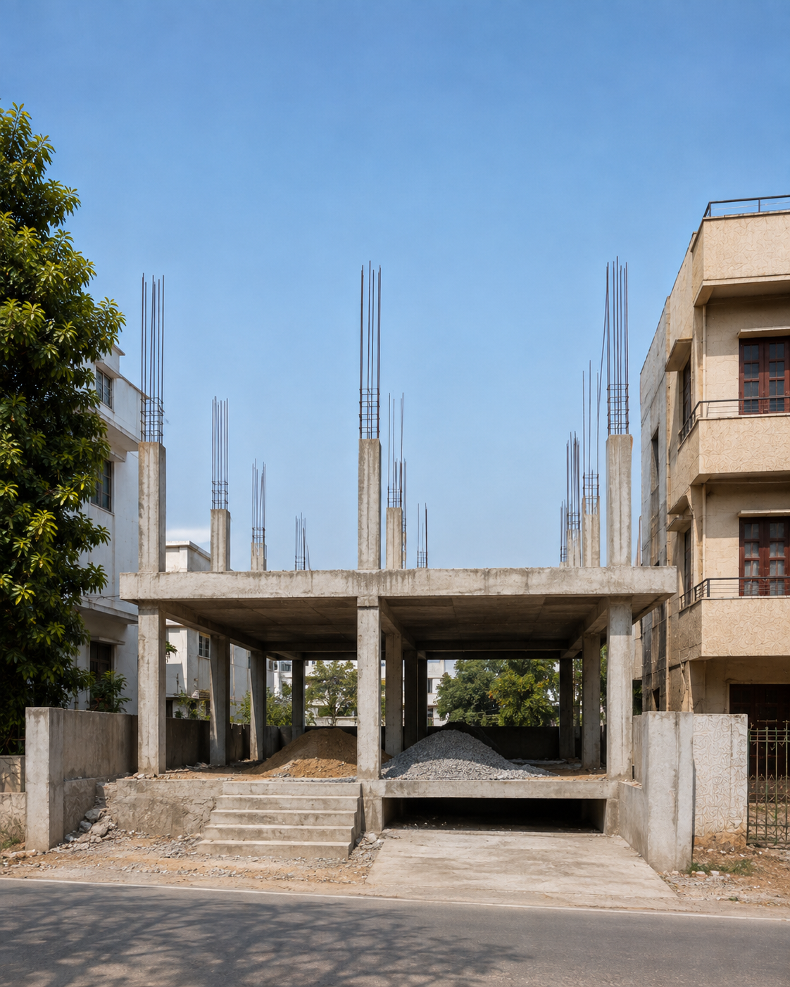 Commercial & Office Building at Electronic City construction stage