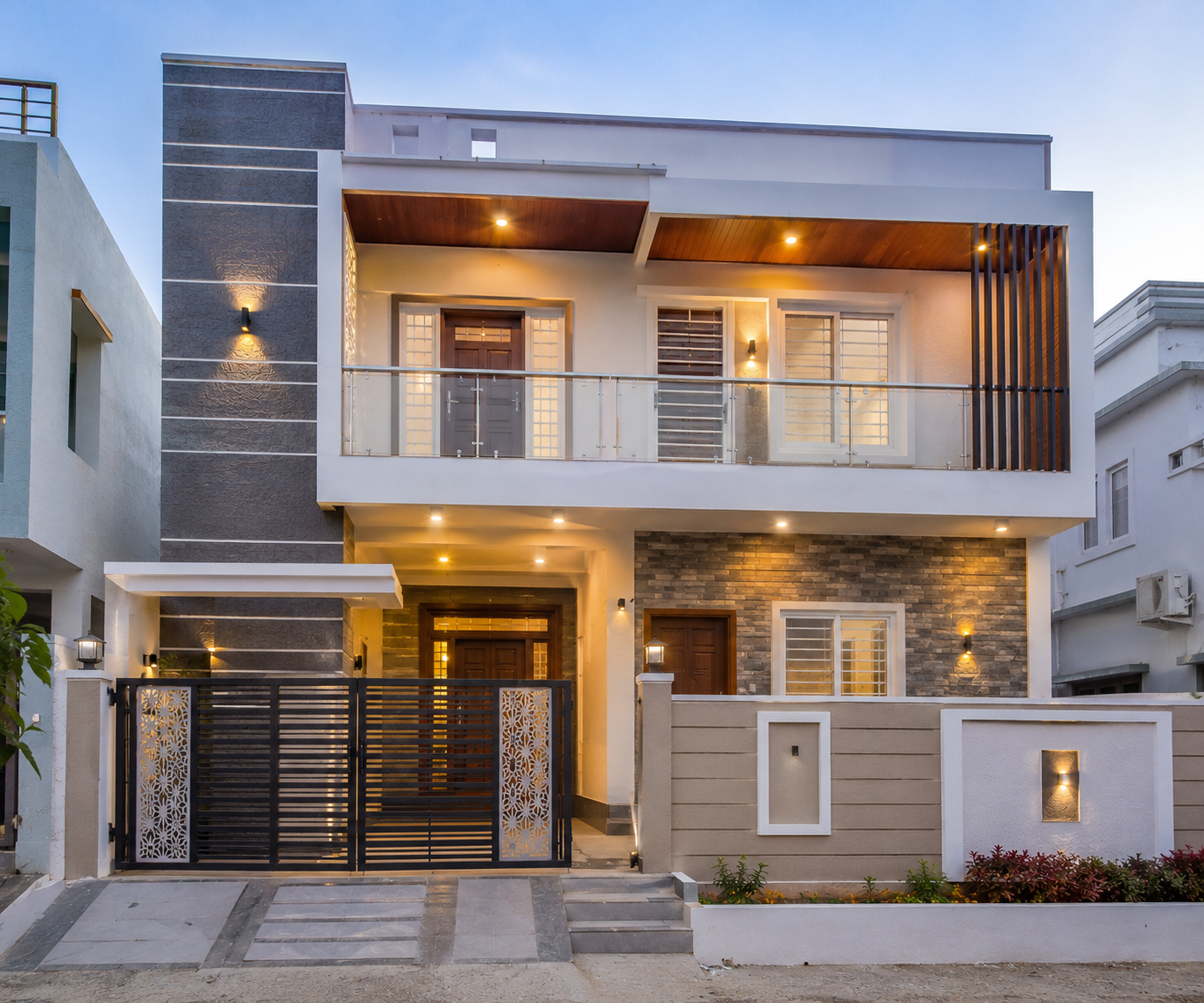 Contemporary Family Villa at Sarjapur Road completed project
